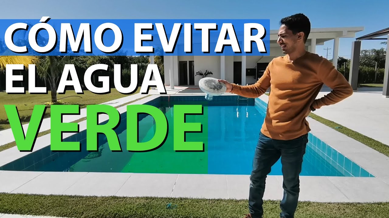 ¿Cómo evitar que el agua de la piscina se ponga verde?