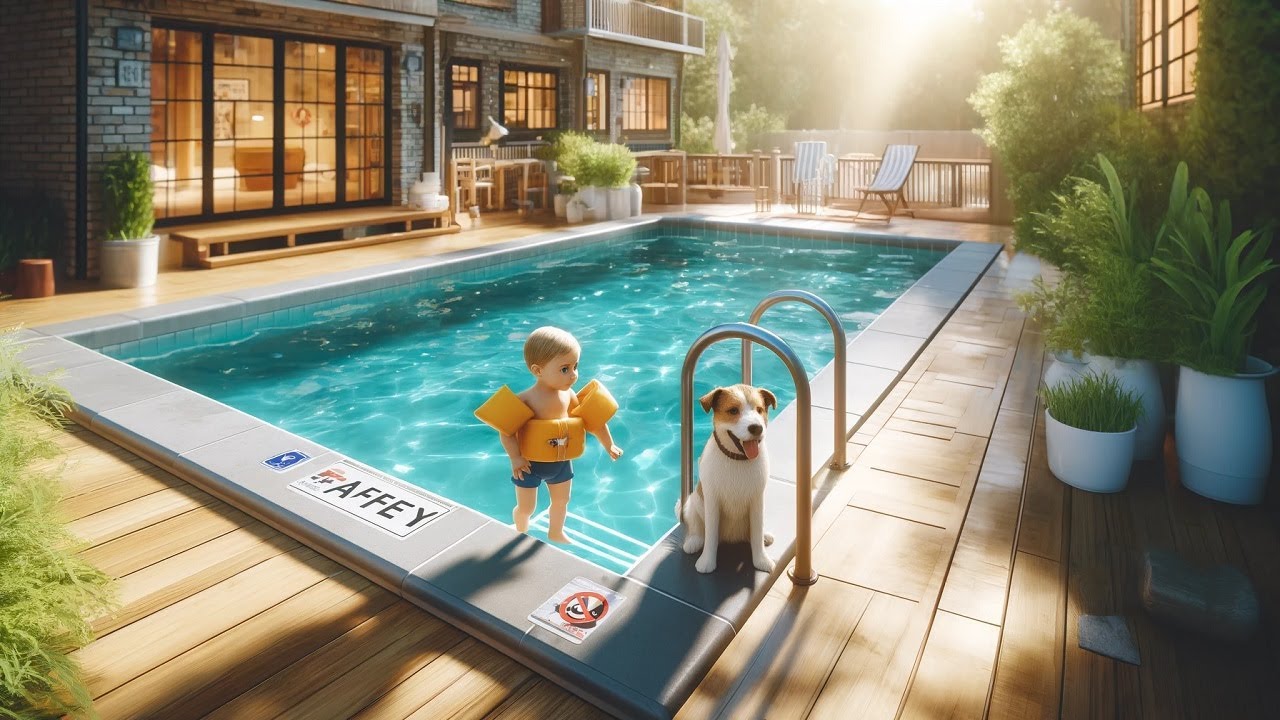 Cómo mantener la piscina segura para niños y mascotas